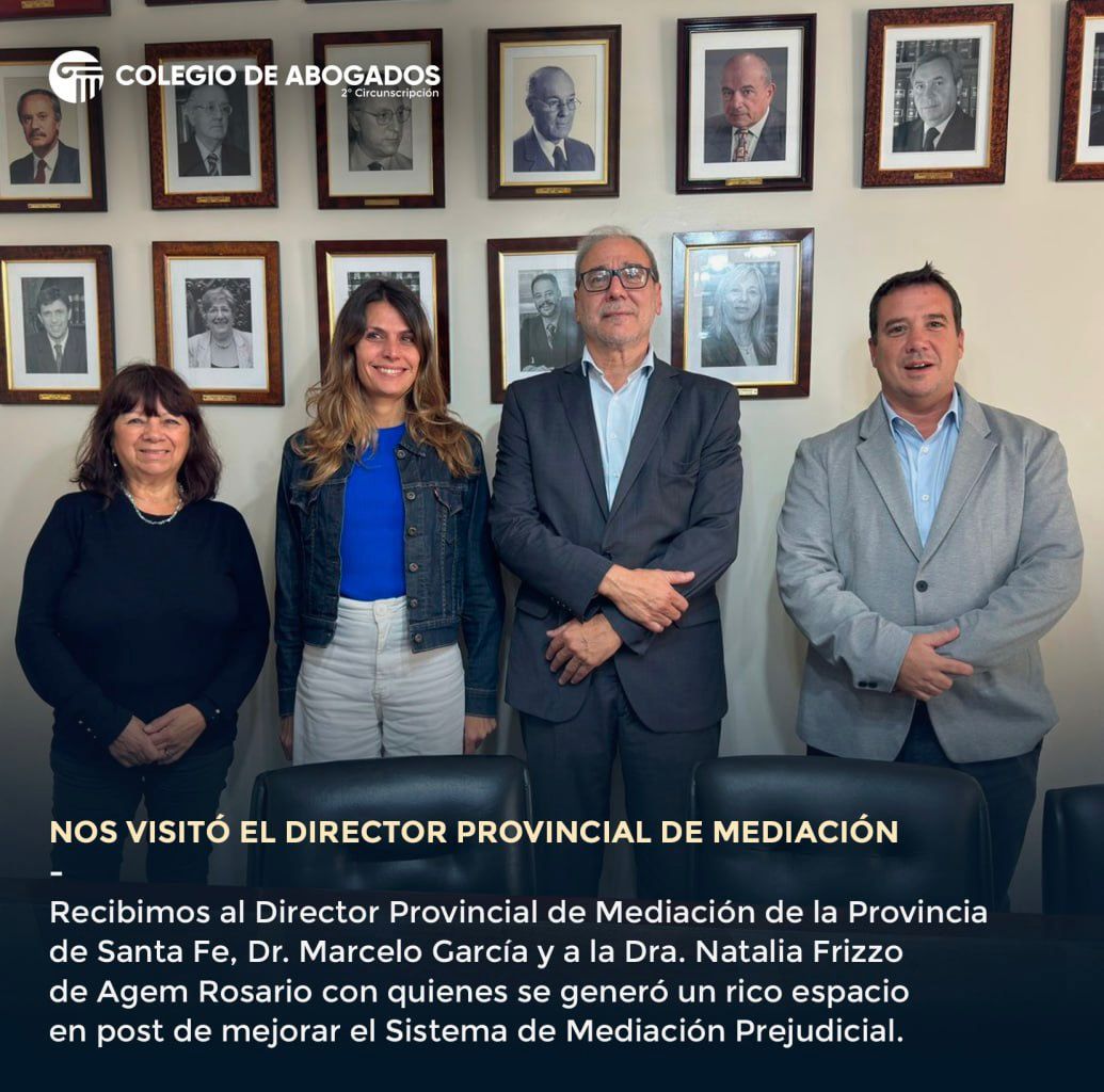 Nos visitó el Director Provincial de Mediación